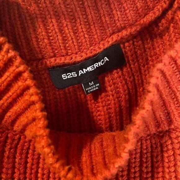 525 America Women’s Cuffed Long Sleeves‎ Knit Sweater Pullover Tops - Picture 5 of 6